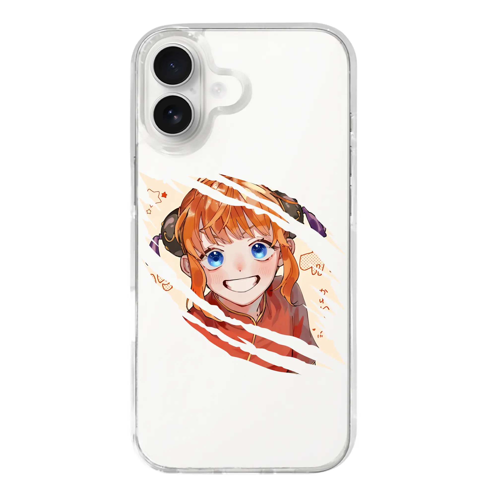 銀魂 グッズ 神楽 - iPhone 17シリーズ 透明スマホケース – 薄型・耐衝撃・精密フィット保護カバー